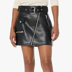 Blank NYC Black Asymmetrical Mini Pencil Skirt